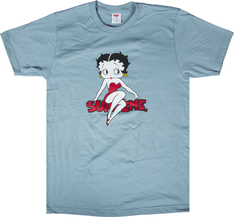 Футболка Supreme Betty Boop T-Shirt 'Slate', синий