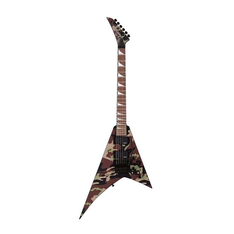 

6-струнная электрогитара Jackson X Series Rhoads RRX24 Camo с накладкой на гриф Laurel и мощными звукоснимателями-хамбакерами (праворукий, Woodland Camo) Jackson X Series Rhoads RRX24 Camo 6-String Electric Guitar (Woodland Camo)