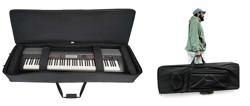 Rockville BEST BAG 88 Key Мягкий жесткий прочный чехол для клавиатуры + вставка из пеноматериала