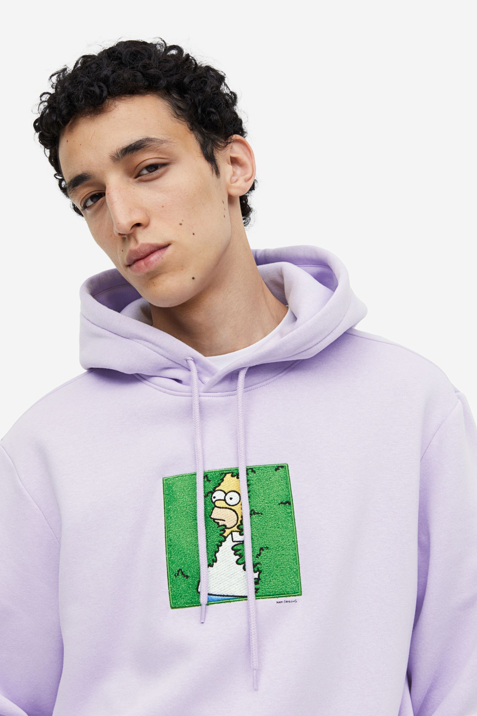 Толстовка H&M Regular Fit The Simpsons, сиреневый