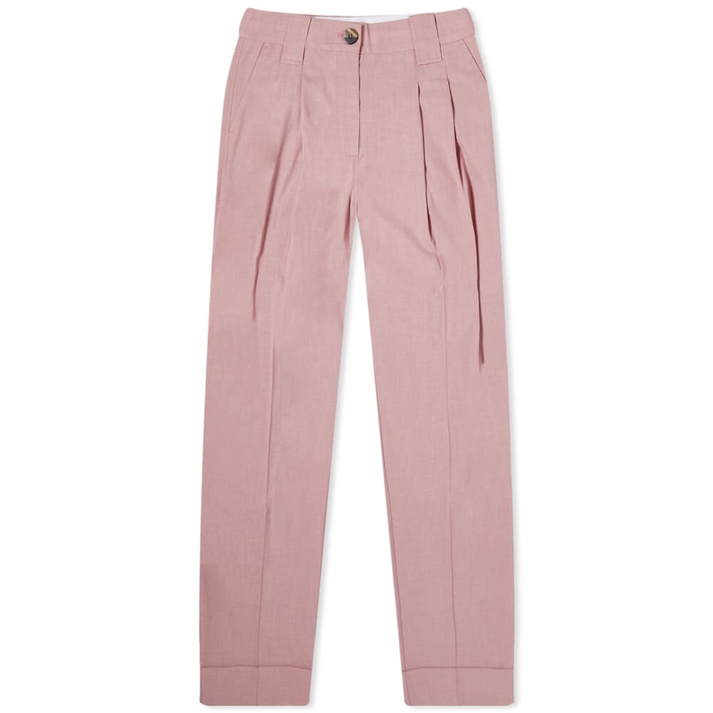 

Брюки GANNI Loose Mid Waist Pleat Pant, Серый