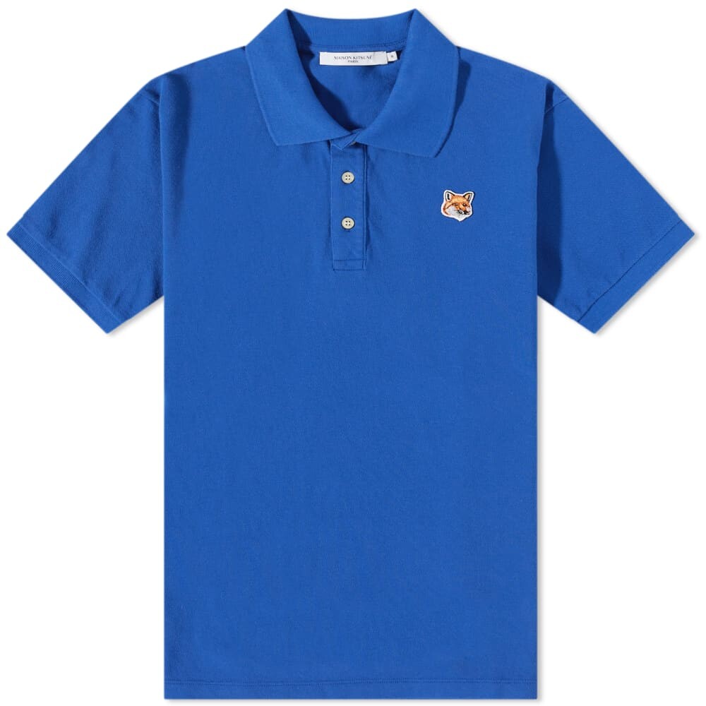 

Футболка Maison Kitsune Fox Head Patch Classic Polo, Синий