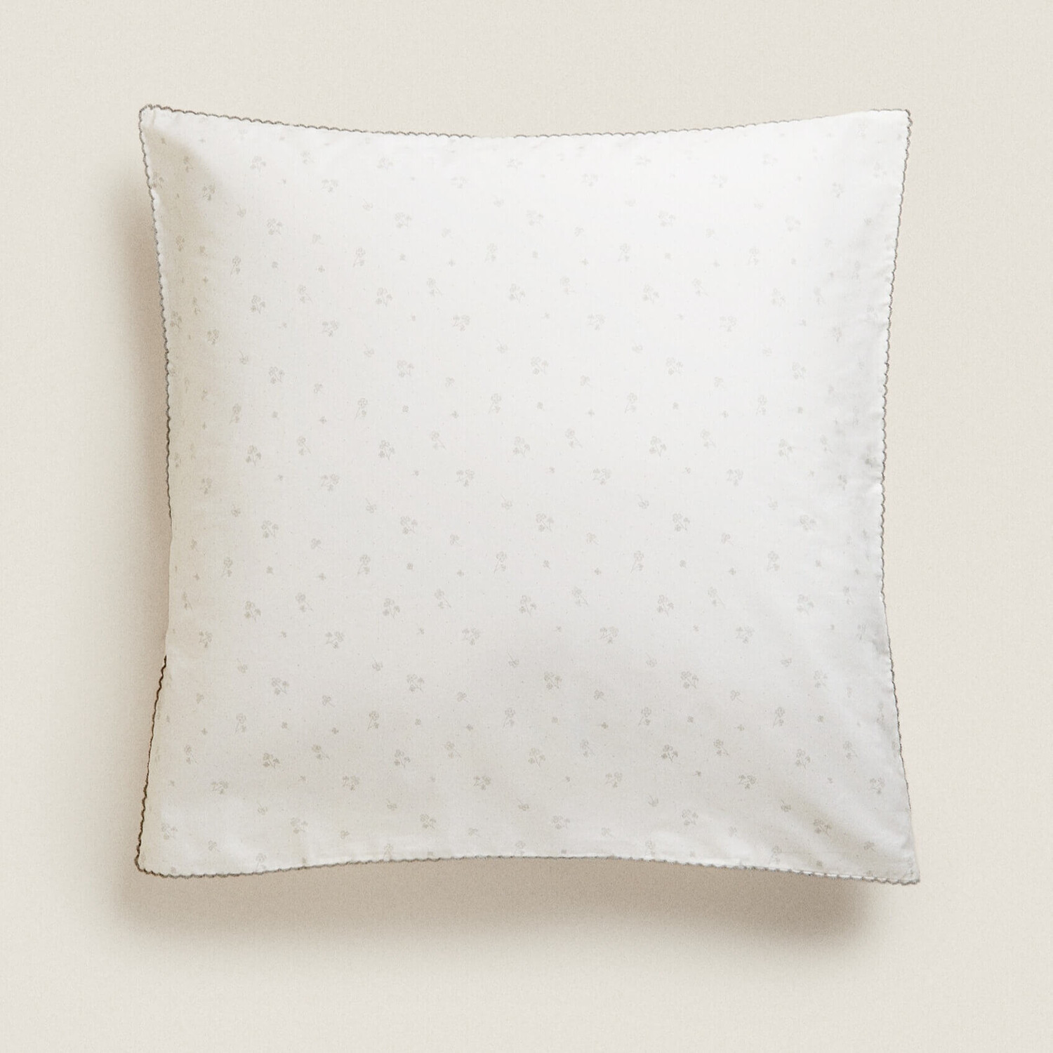 

Наволочка Zara Home Clover Cotton, серый