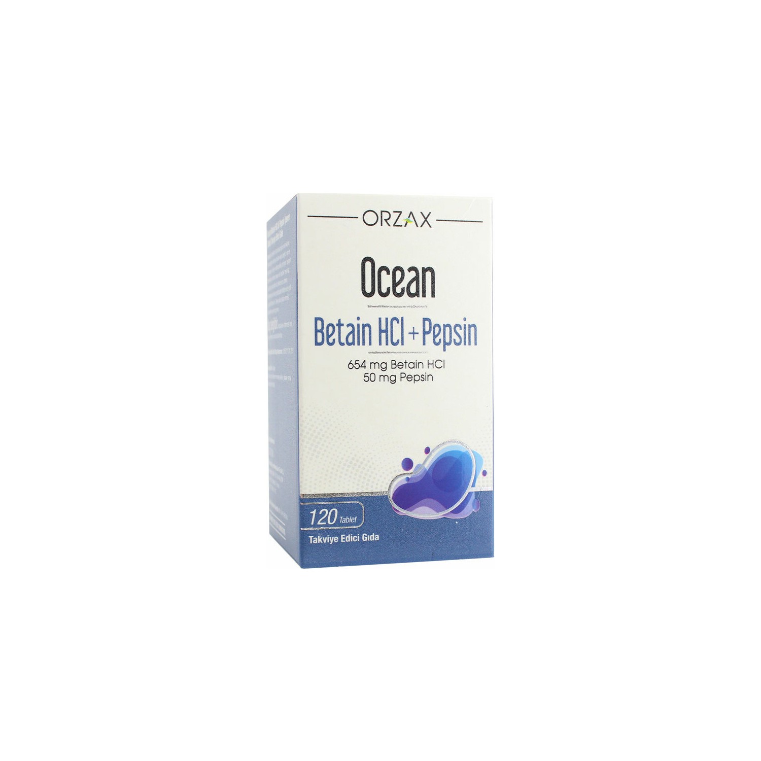 Пищевая добавка Ocean Betaine Hci + Pepsin 120 таблеток