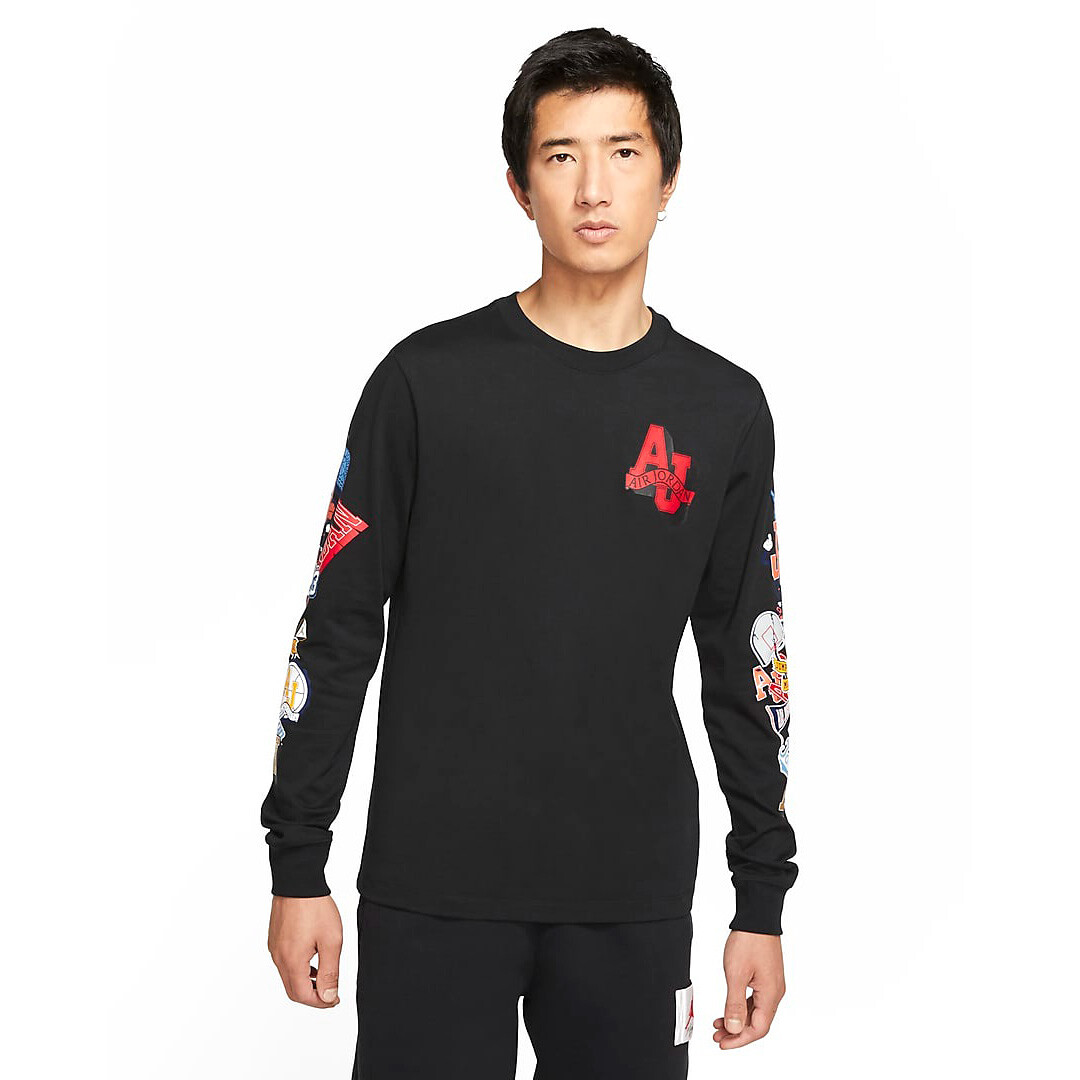 

Лонгслив Nike Jordan Varsity, черный