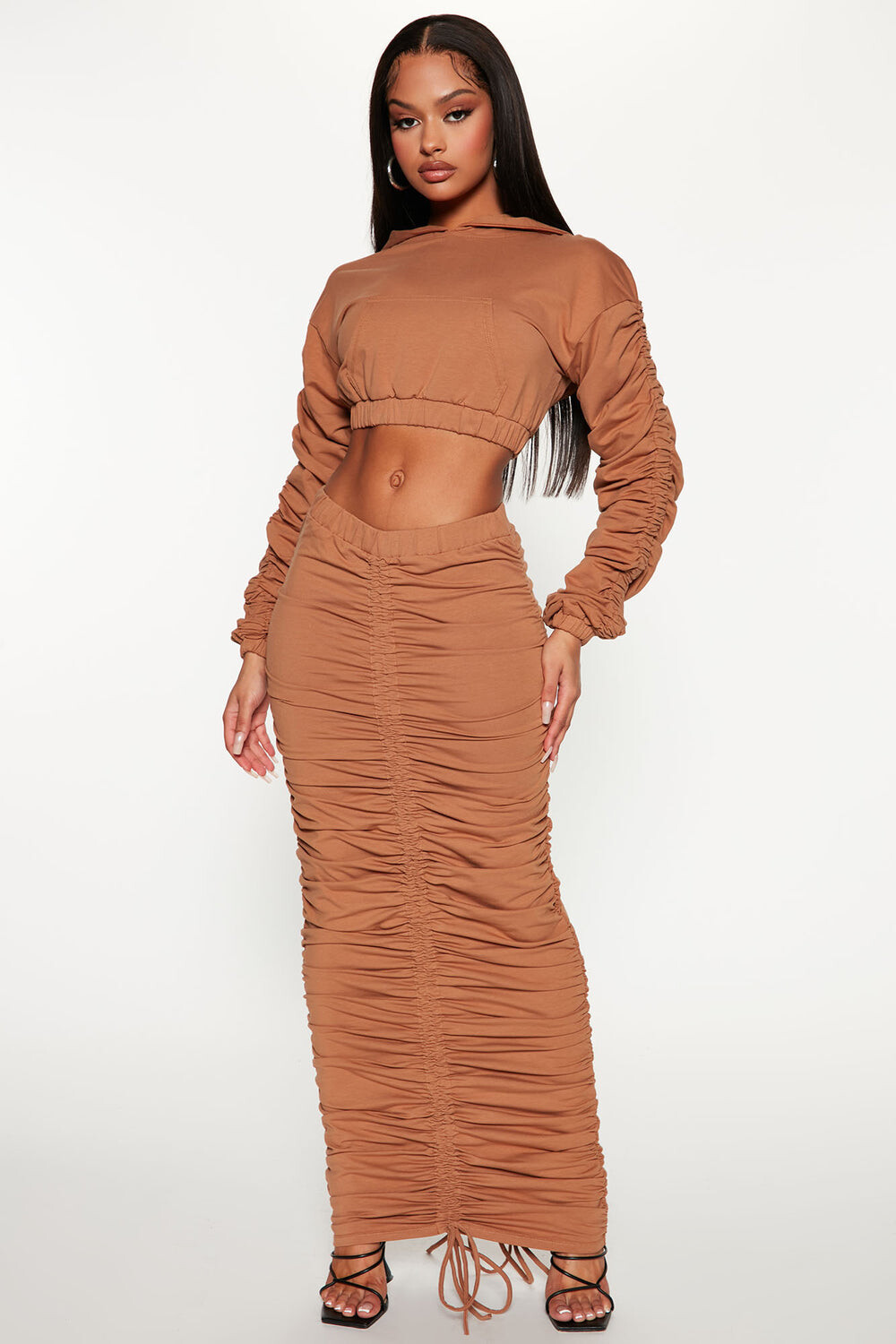 

Юбка Fashion Nova YAS1121N, коричневый