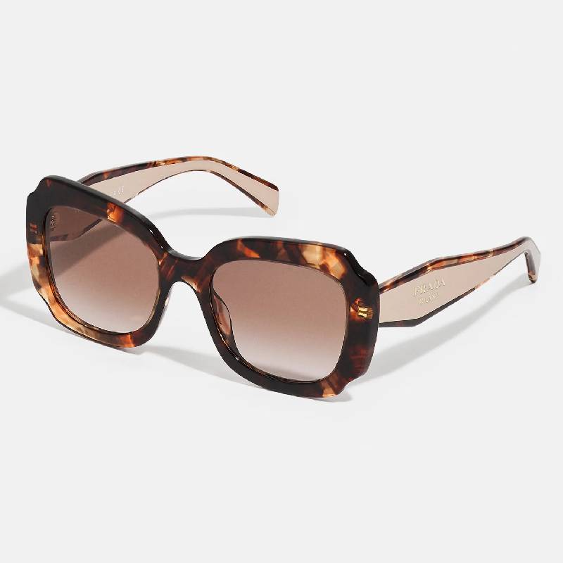 Солнцезащитные очки Prada, коричневый солнцезащитные очки бабочка