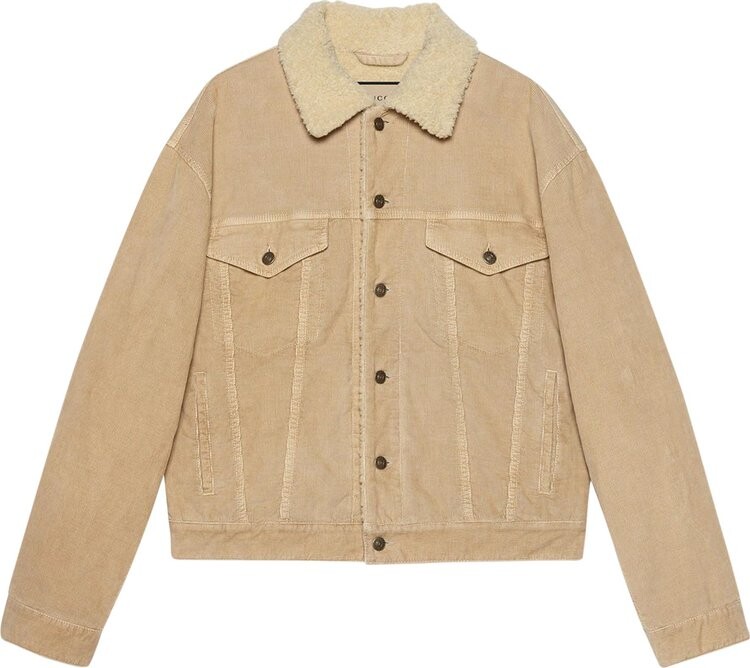 

Куртка Gucci Freya Hartas Animal Embroidered Jacket Vintage Camel/Mix, Коричневый
