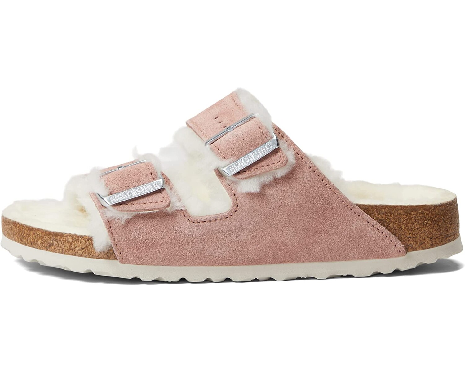 

Сандалии Arizona Shearling Birkenstock, розовая глина