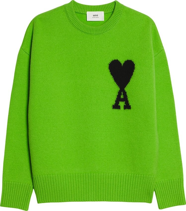 

Свитер Ami ADC Crewneck Sweater 'Neon Vert/Noir', черный