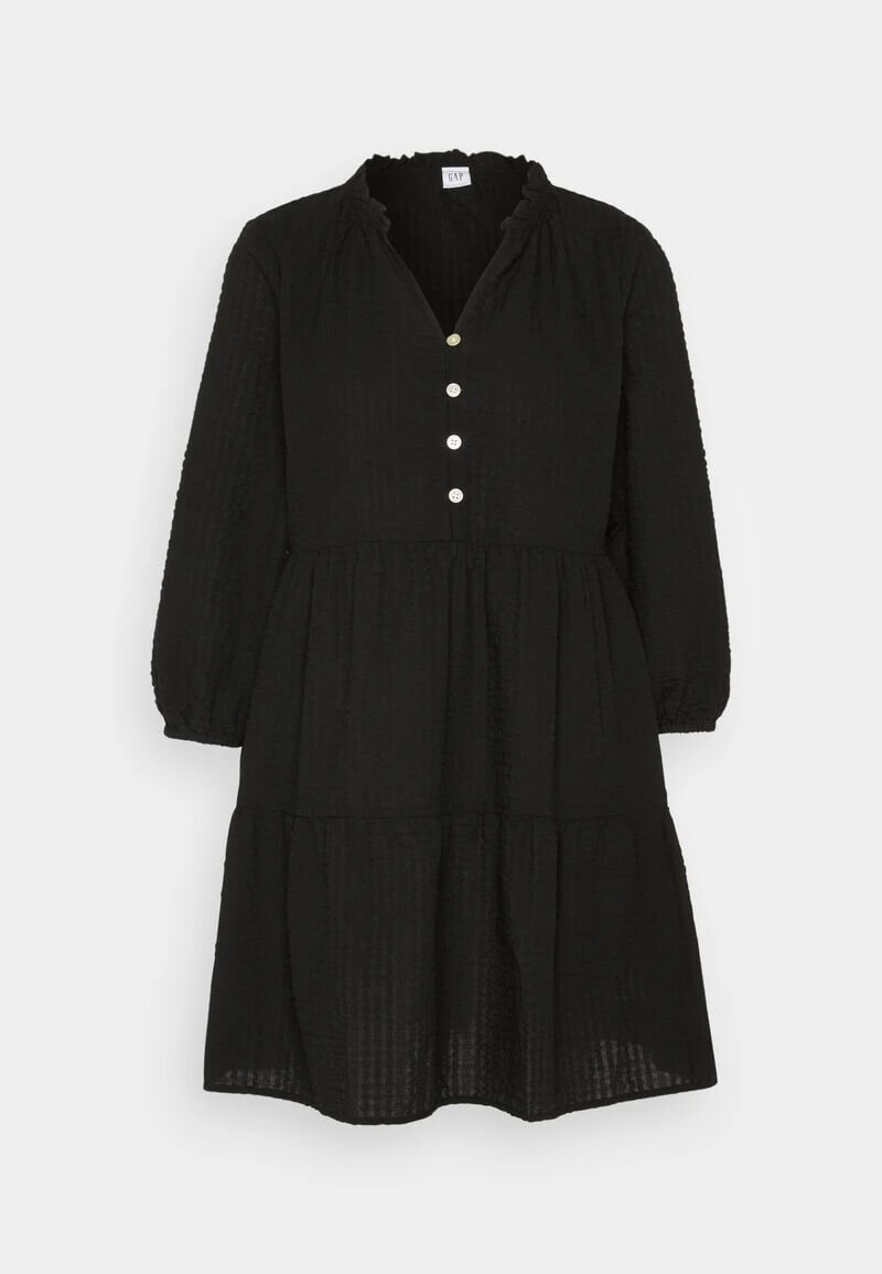 

Платье-рубашка Gap Tier Mini, черный