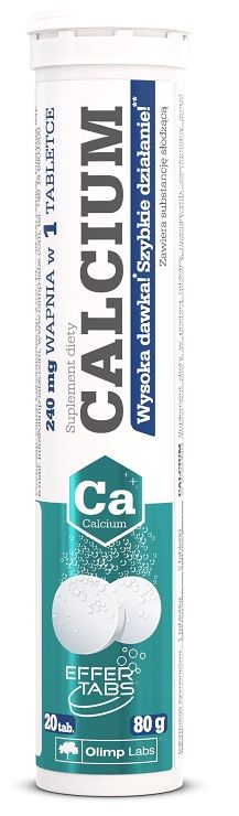 Olimp Calcium Smak Cytrynowy растворимая известь, 20 шт.