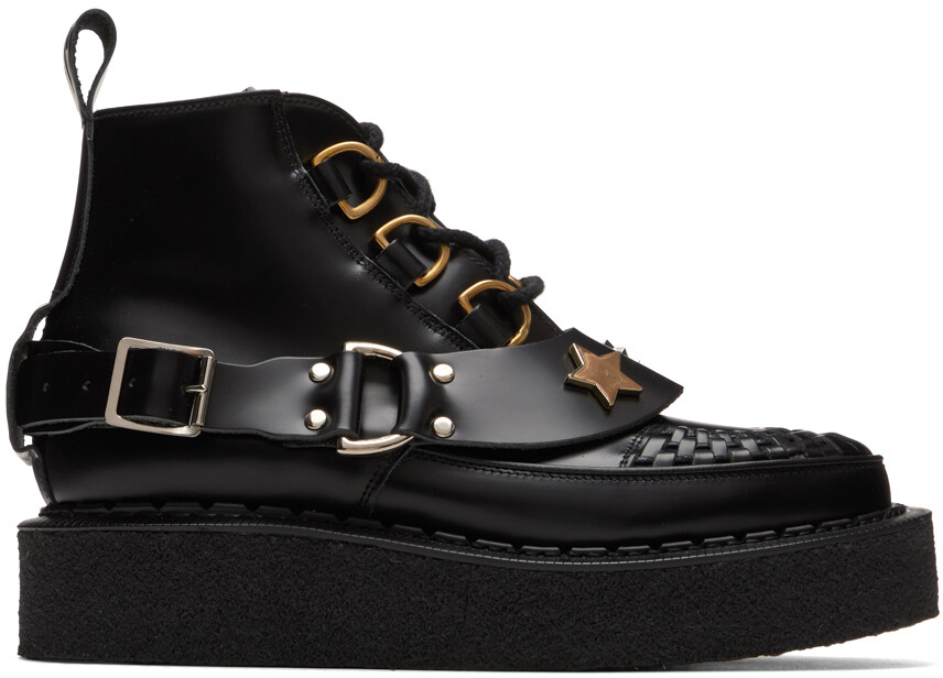 

Черные ботинки George Cox Edition с D-образным кольцом Charles Jeffrey Loverboy