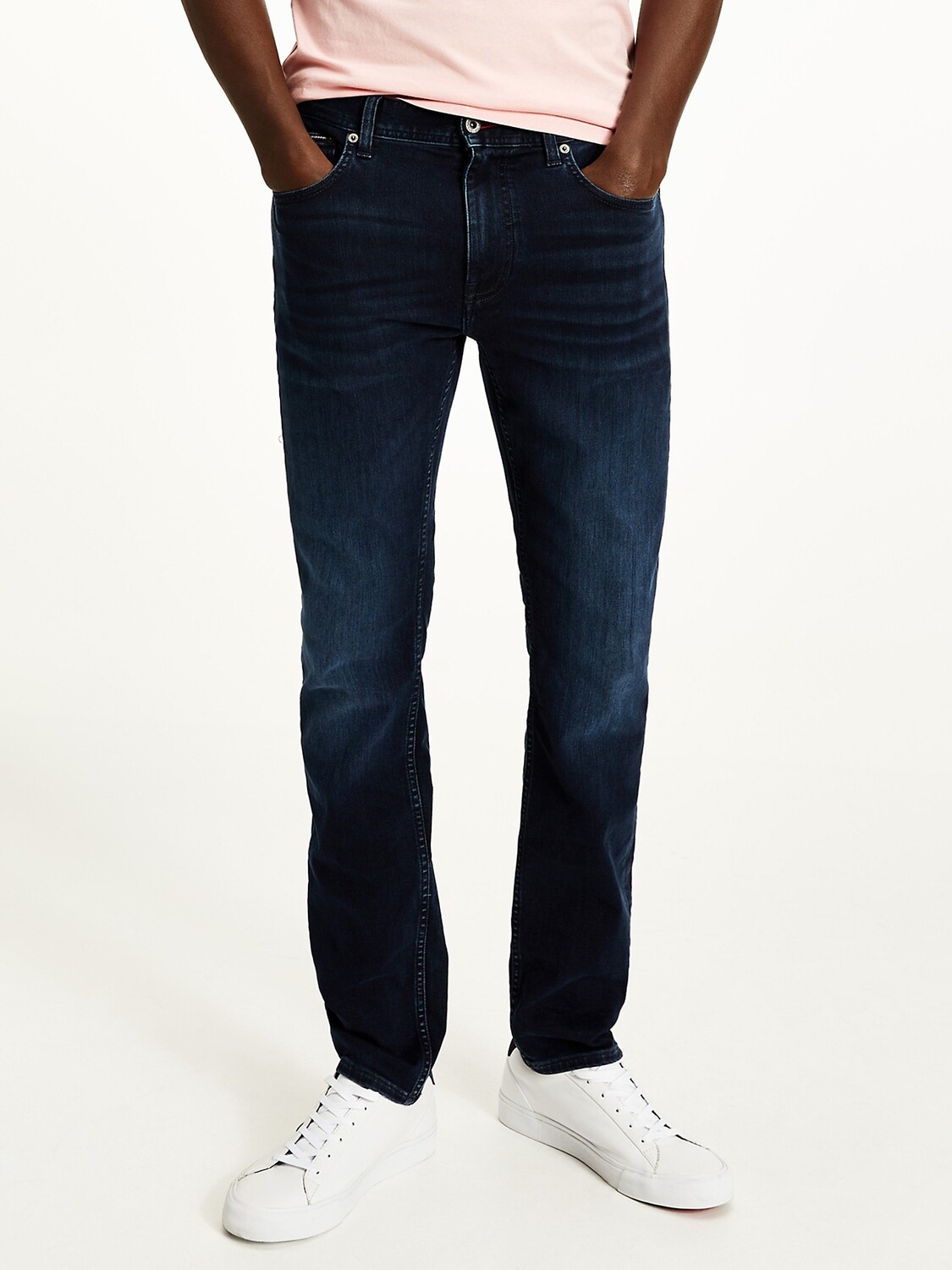 

Джинсы slim fit th flex среднего стирания Tommy Hilfiger, айова блюблэк