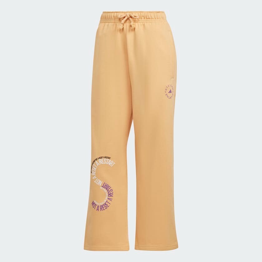 

Брюки Adidas By Stella Mccartney Cropped Sweat, светло-персиковый