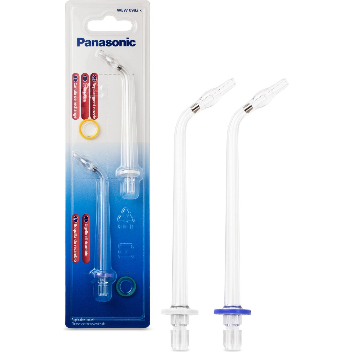 

Panasonic WEW0982X503 запасные насадки для ирригатора для модели EW1611, 2 шт./1 коробка