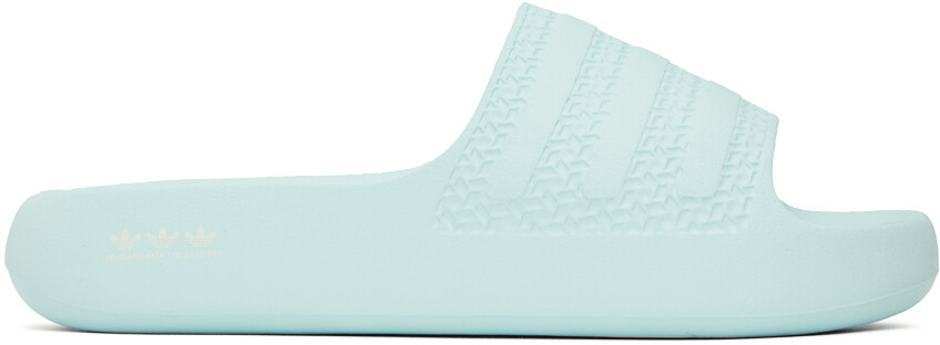 

Синие шлепанцы Adilette Ayoon adidas Originals