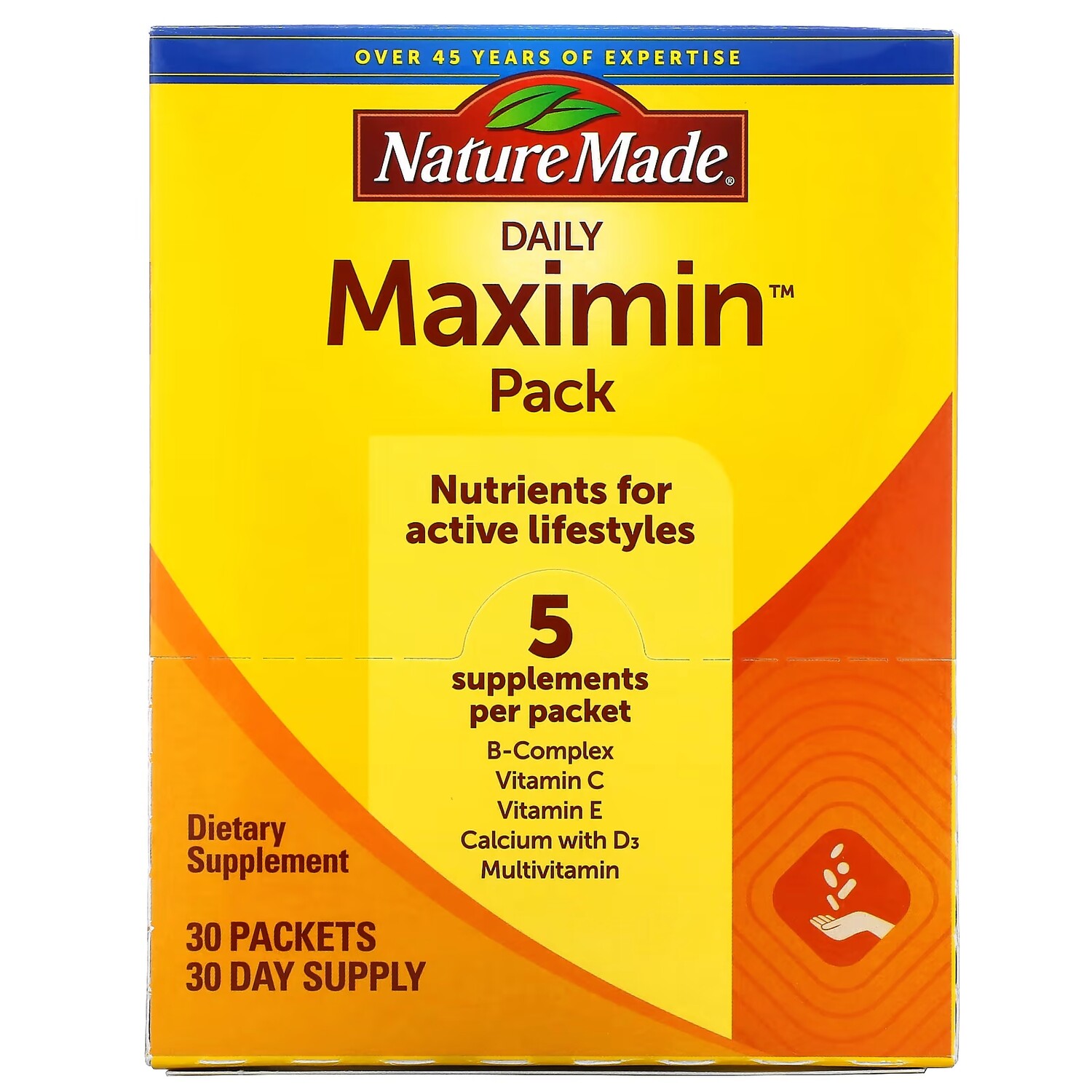 

Мультивитамины и Минералы Nature Made Daily Maximin Pack, 30 пакетов