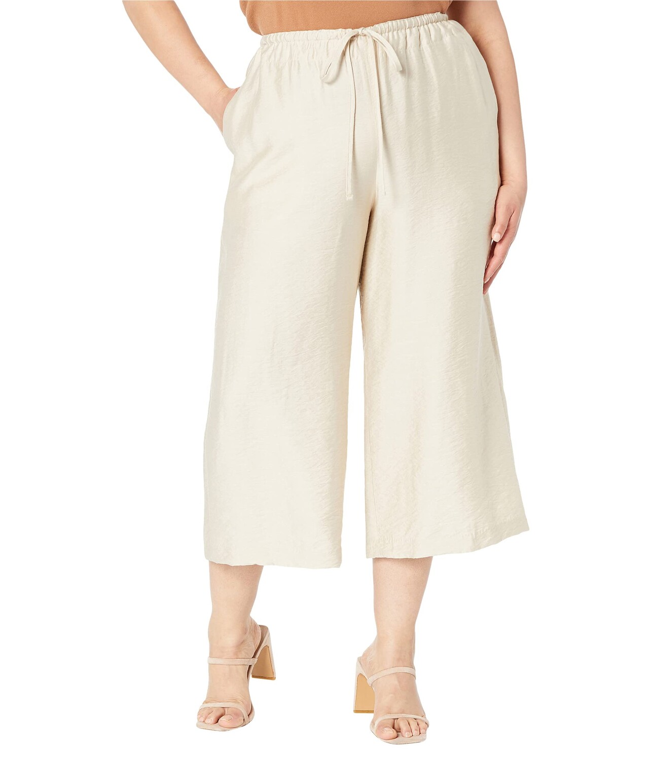 

Брюки Vince Camuto, Drawstring Waist Rumple Sportswear Pants, Белый