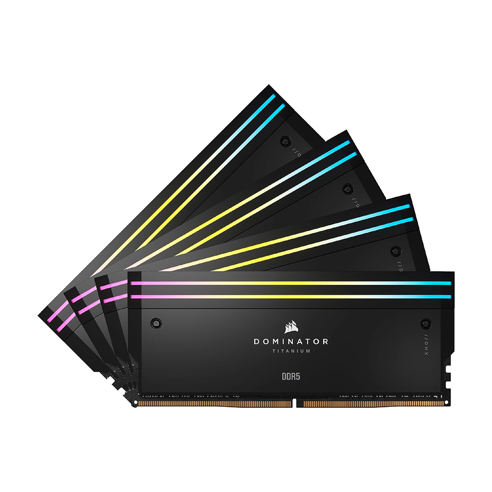 Оперативная память Corsair Dominator Titanium 64 ГБ (4x16), DDR5, 6000 МГц, черный