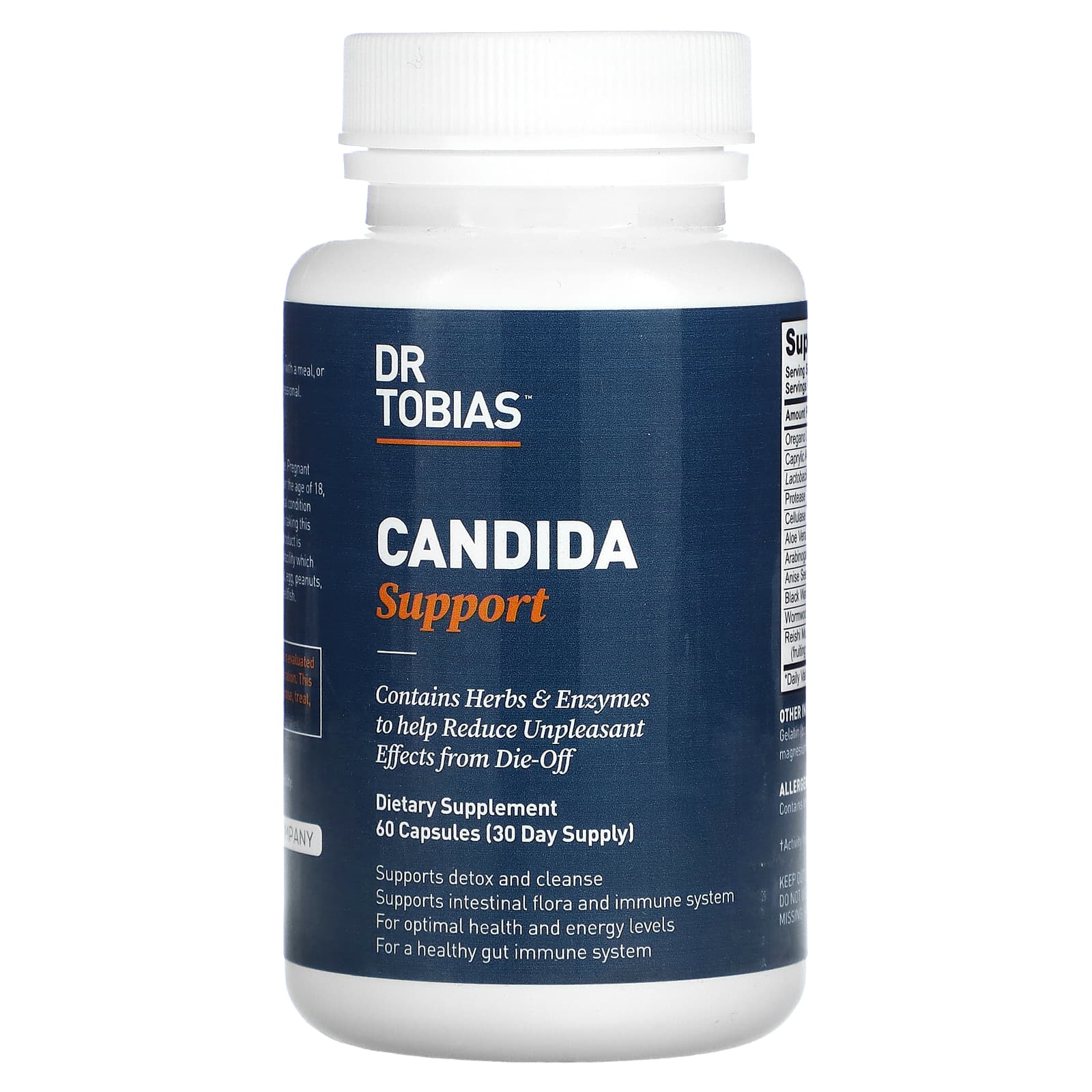 

Candida Support, 60 капсул, Dr. Tobias