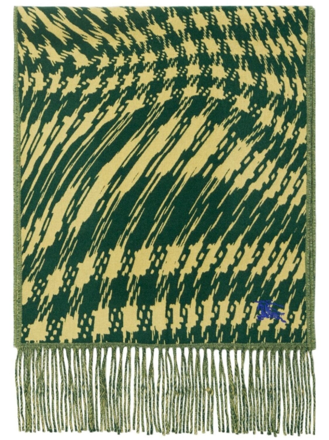 

Burberry кашемировый шарф Warped в ломаную клетку, зеленый