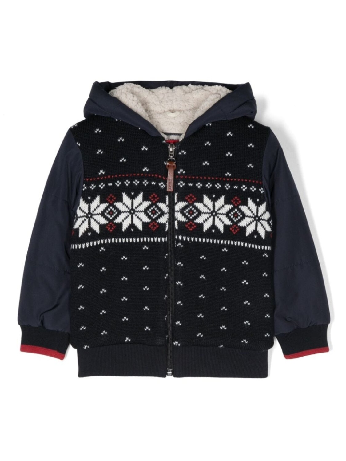 

Куртка-бомбер Lapin House Fair Isle с интарсией, синий