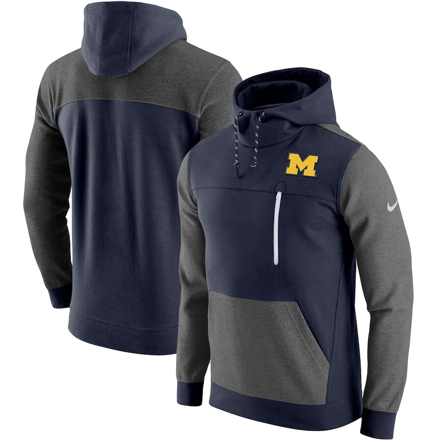 

Пуловер с капюшоном Nike Michigan Wolverines, нави