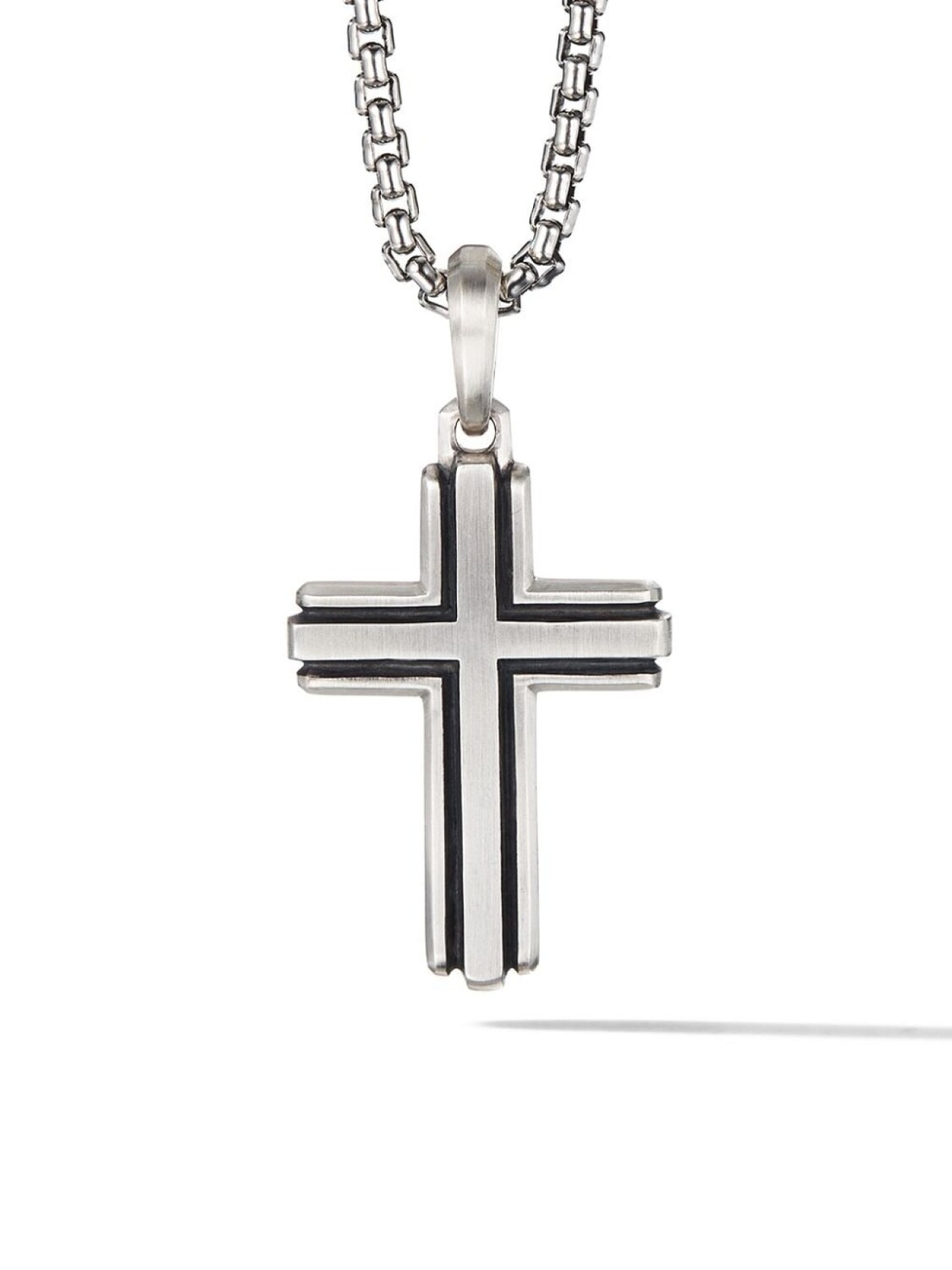 

Серебряная подвеска Deco Cross David Yurman, серебряный