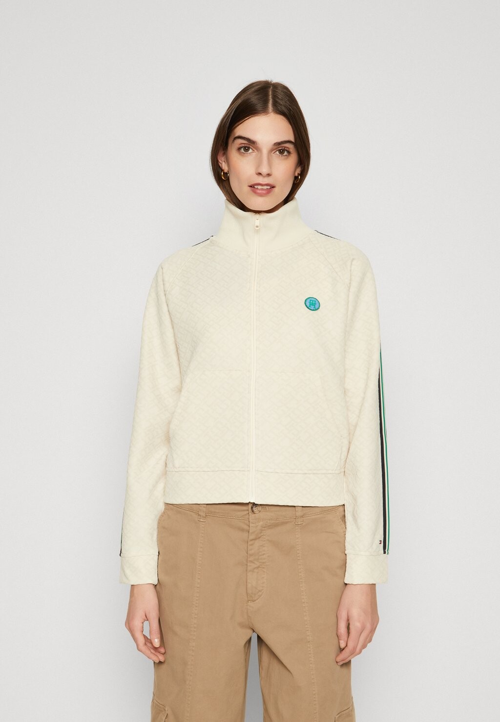 

Куртка тренировочная TAPE FULL ZIP Tommy Hilfiger, кремовый