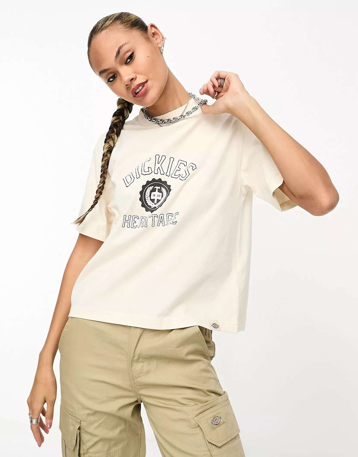 

Оксфордская университетская футболка Dickies Stone