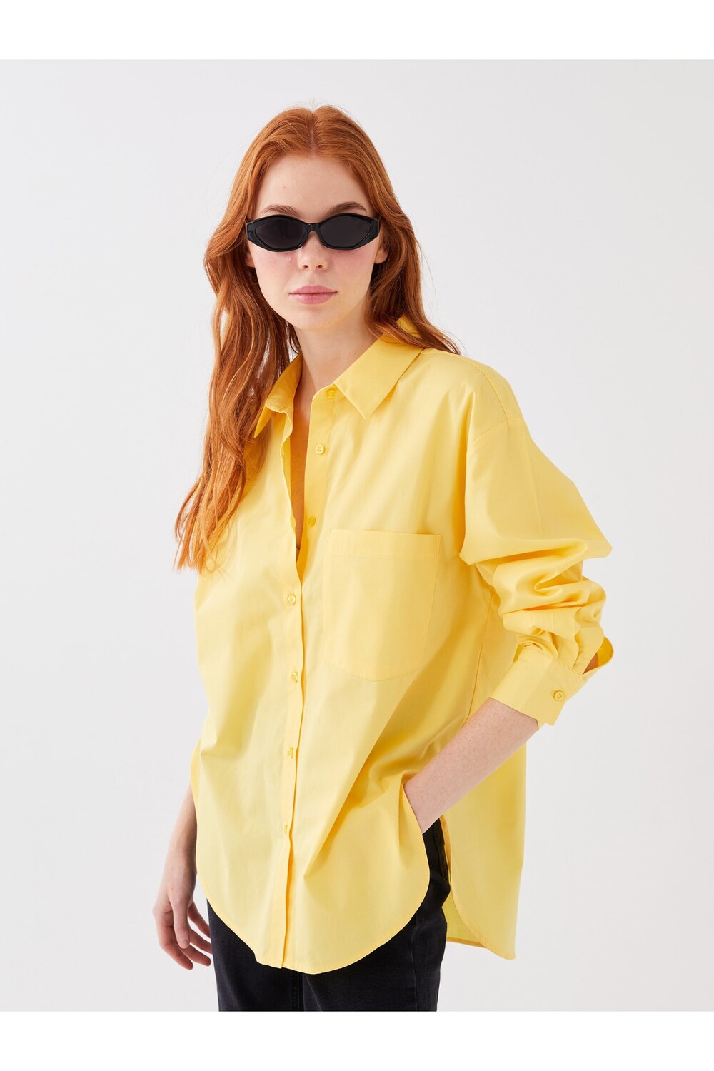 

Рубашка - Желтая - Oversize LC Waikiki, желтый