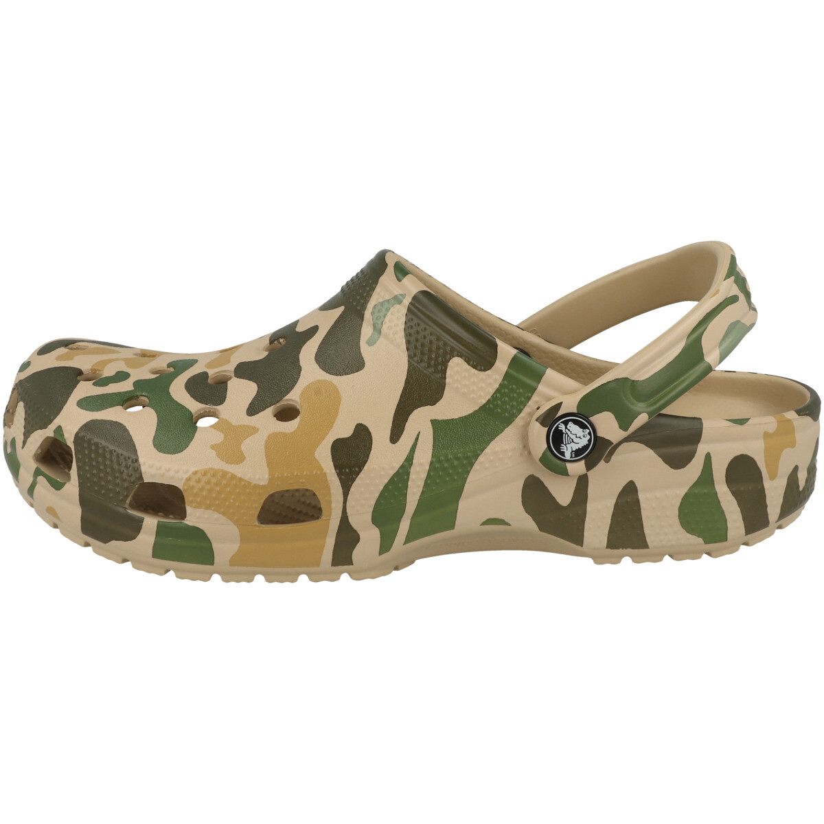 

Сабо Crocs Clogs Classic Printed Camo, бежевый