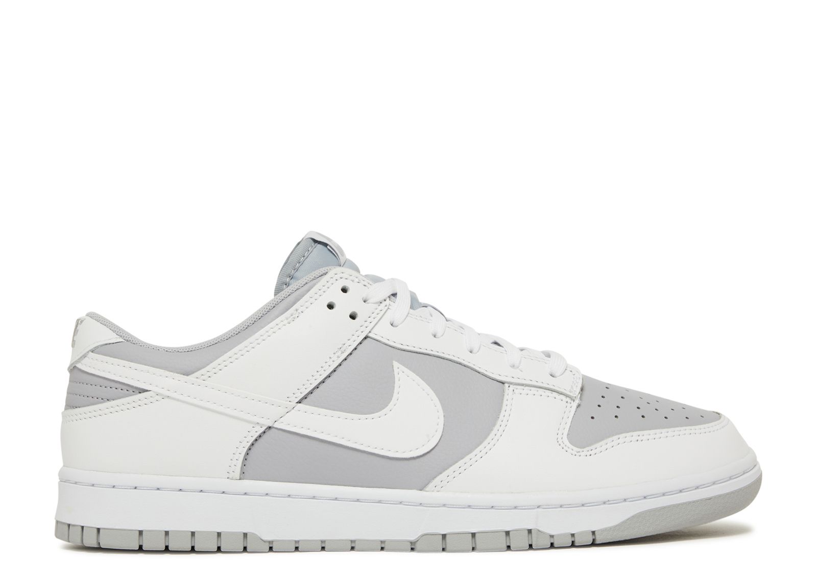 Кроссовки Nike Dunk Low 'White Neutral Grey', серый кроссовки nike dunk low white neutral grey 41eu