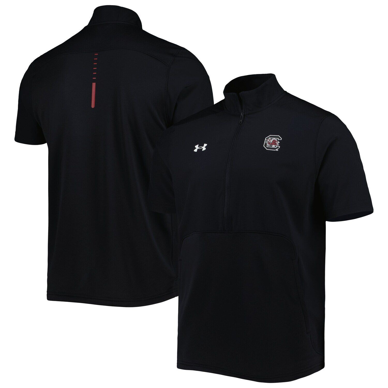 

Мужская черная куртка South Carolina Gamecocks Motivate 2.0 с полумолнией до половины Under Armour, Черный