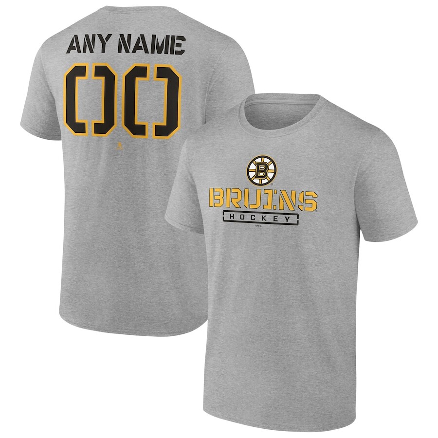 

Футболка с коротким рукавом Fanatics Branded Boston Bruins, серый