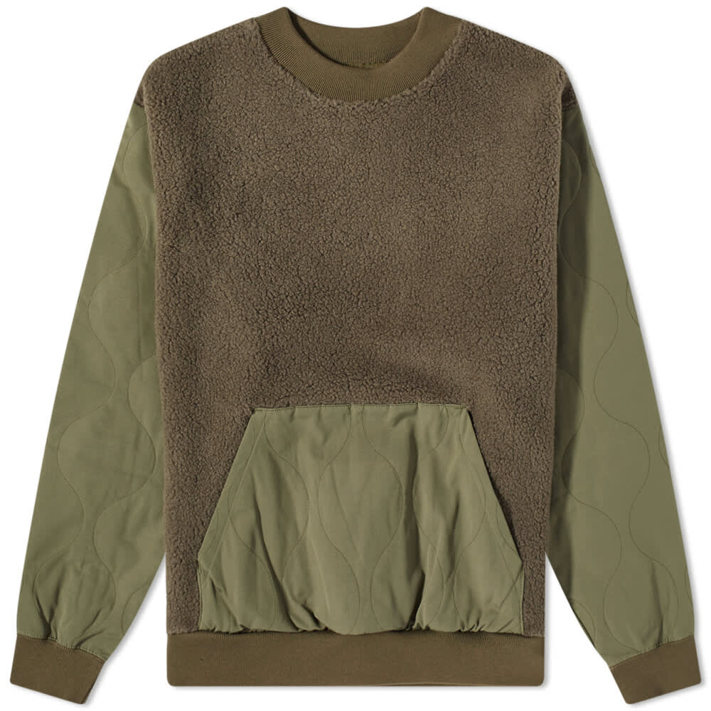 

Толстовка Uniform Experiment Mixed Fleece Crew Sweat, Серый