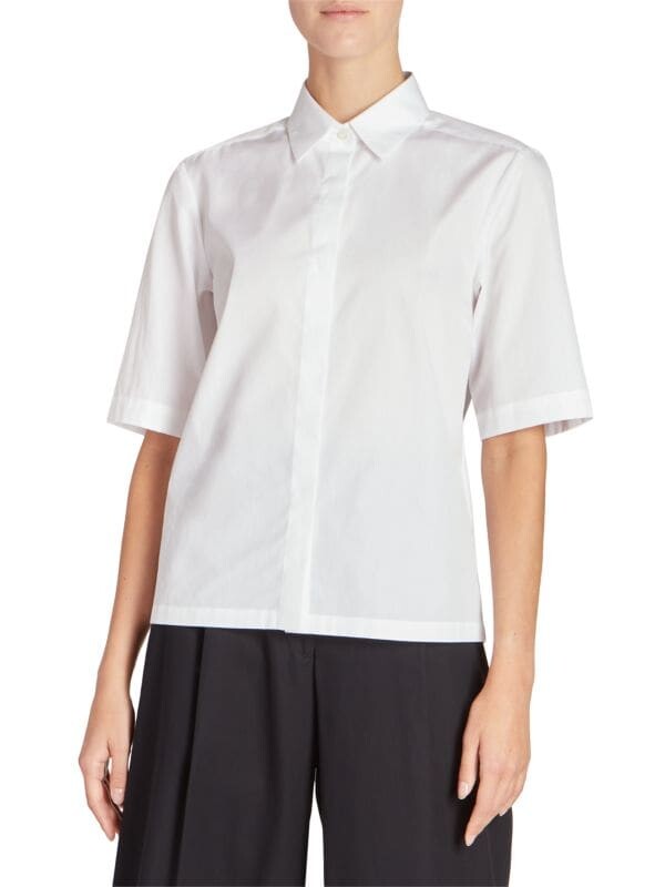 

Рубашка Cakool Dries Van Noten с коротким рукавом, белый