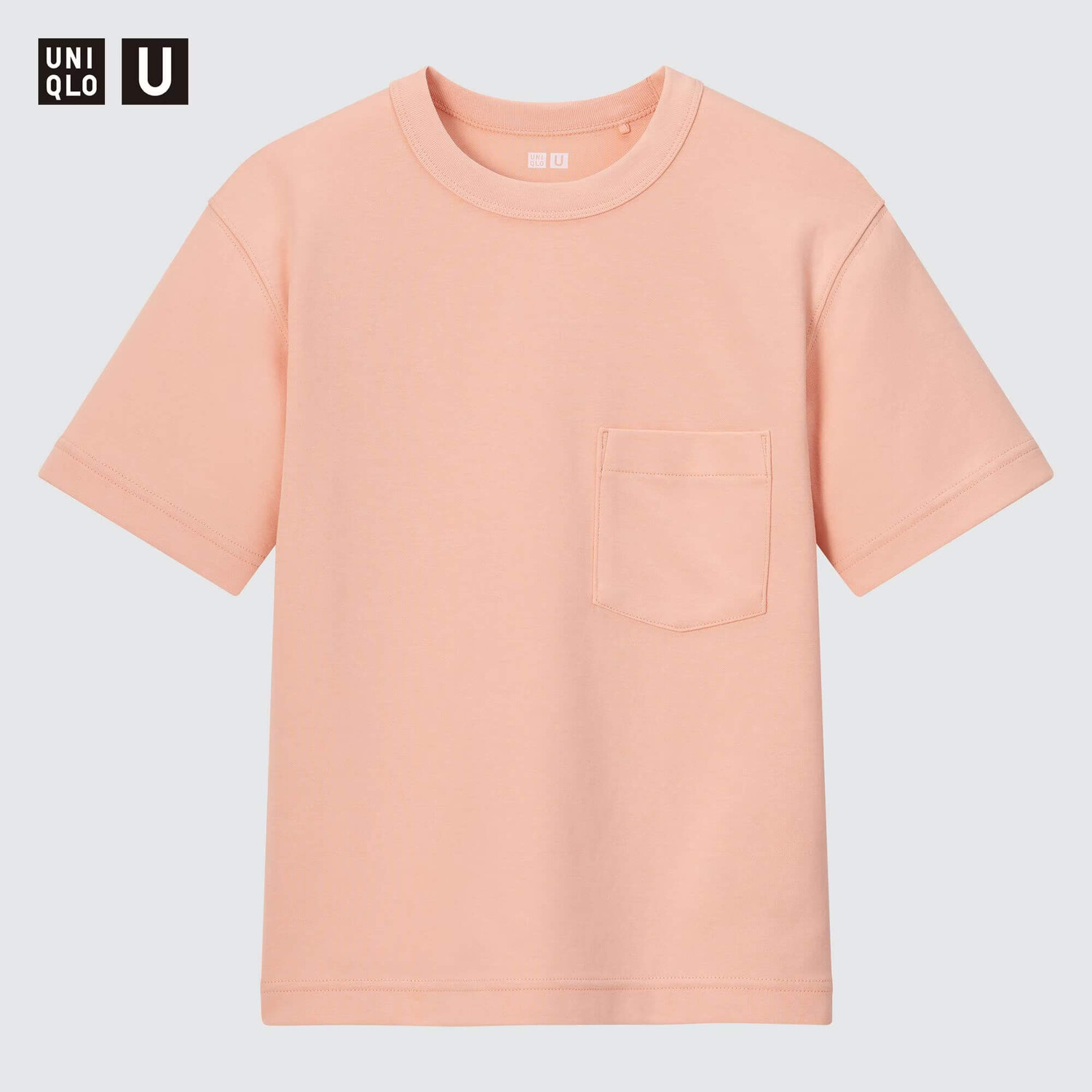 

Футболка Uniqlo Kids U Airism Cotton Crew Neck Short Sleeved, розовый