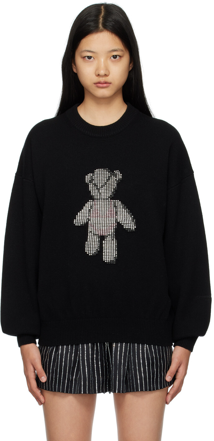 

Черный свитер Beiress с кристаллами Alexander Wang