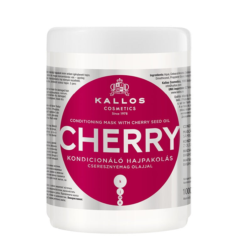 

Kallos KJMN Cherry Conditioning Mask маска-кондиционер с маслом косточек вишни 1000мл