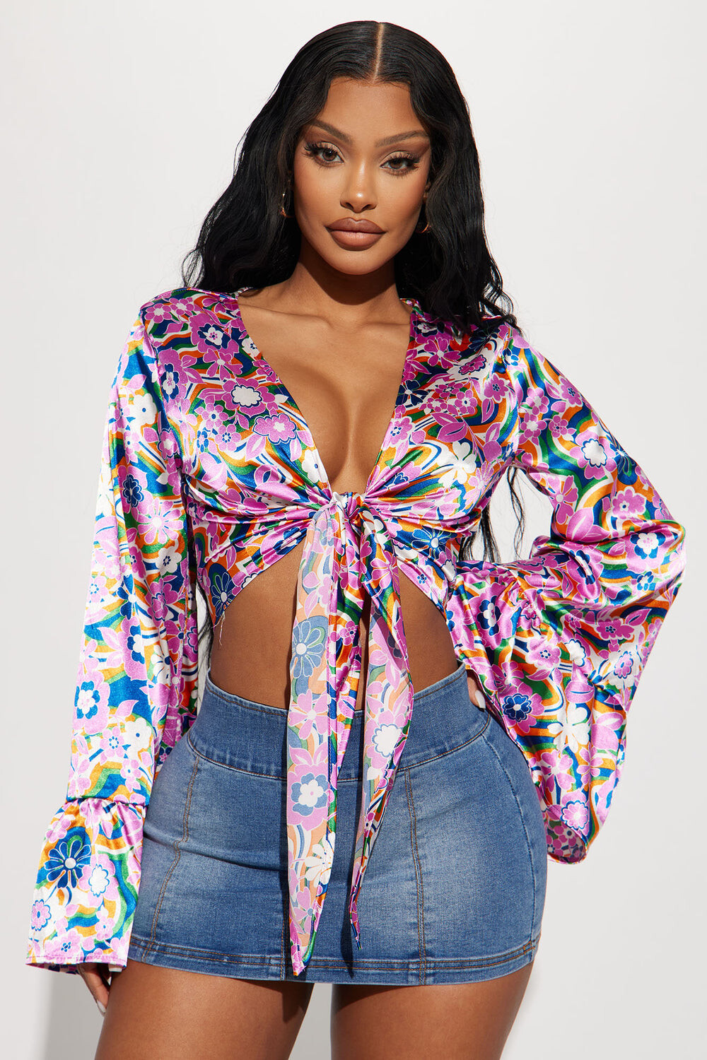 

Блузка Fashion Nova T1167A433, разноцветный