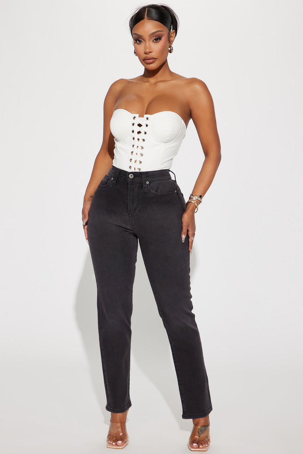 

Джинсы Fashion Nova FN23575RIXJO, черный
