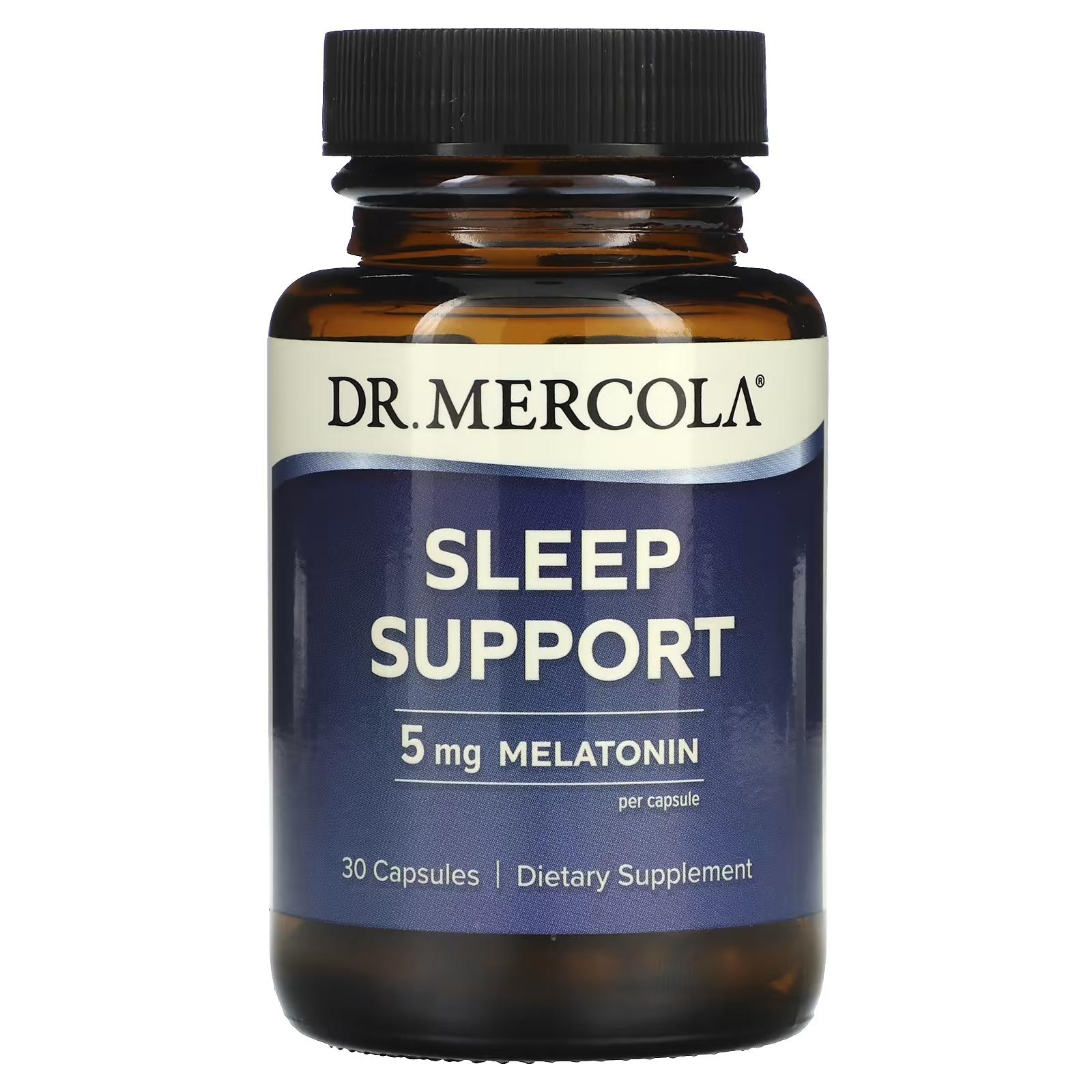 Dr. Mercola Поддержка сна 5 мг, 30 капсул dr mercola мелатонин поддержка сна 1 5 мг 90 капсул