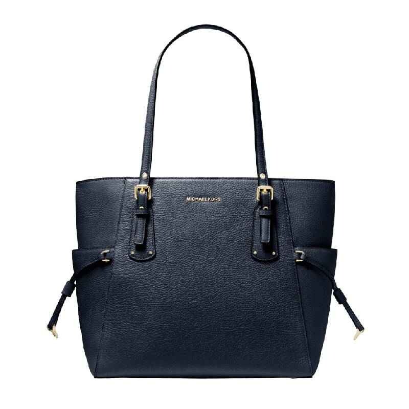 

Сумка Michael Michael Kors Voyager Small Pebbled Leather, темно-синий