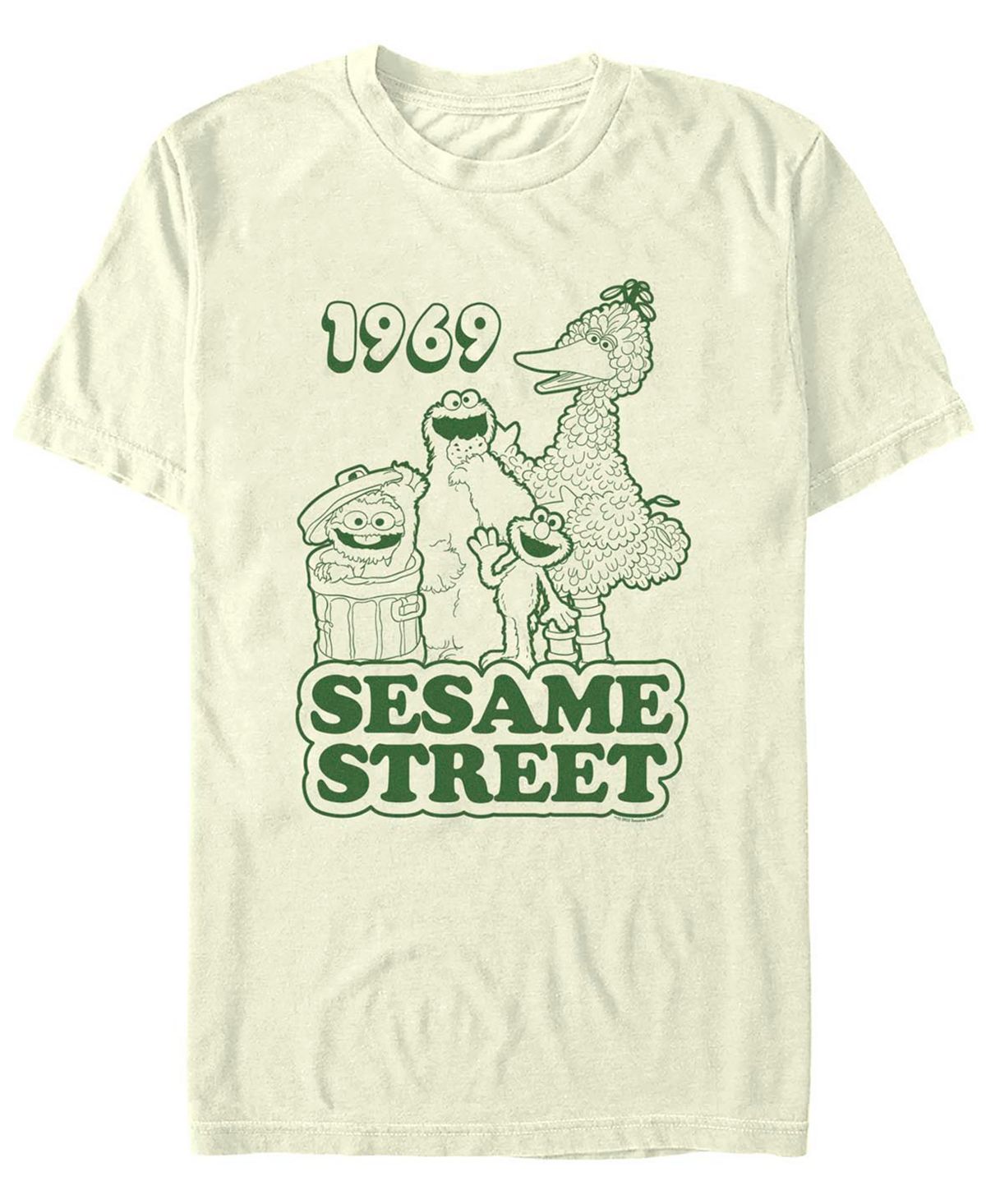 Мужская футболка с коротким рукавом sesame street sesame 1969 group Fifth Sun рюкзак берт и эрни sesame street зеленый 2