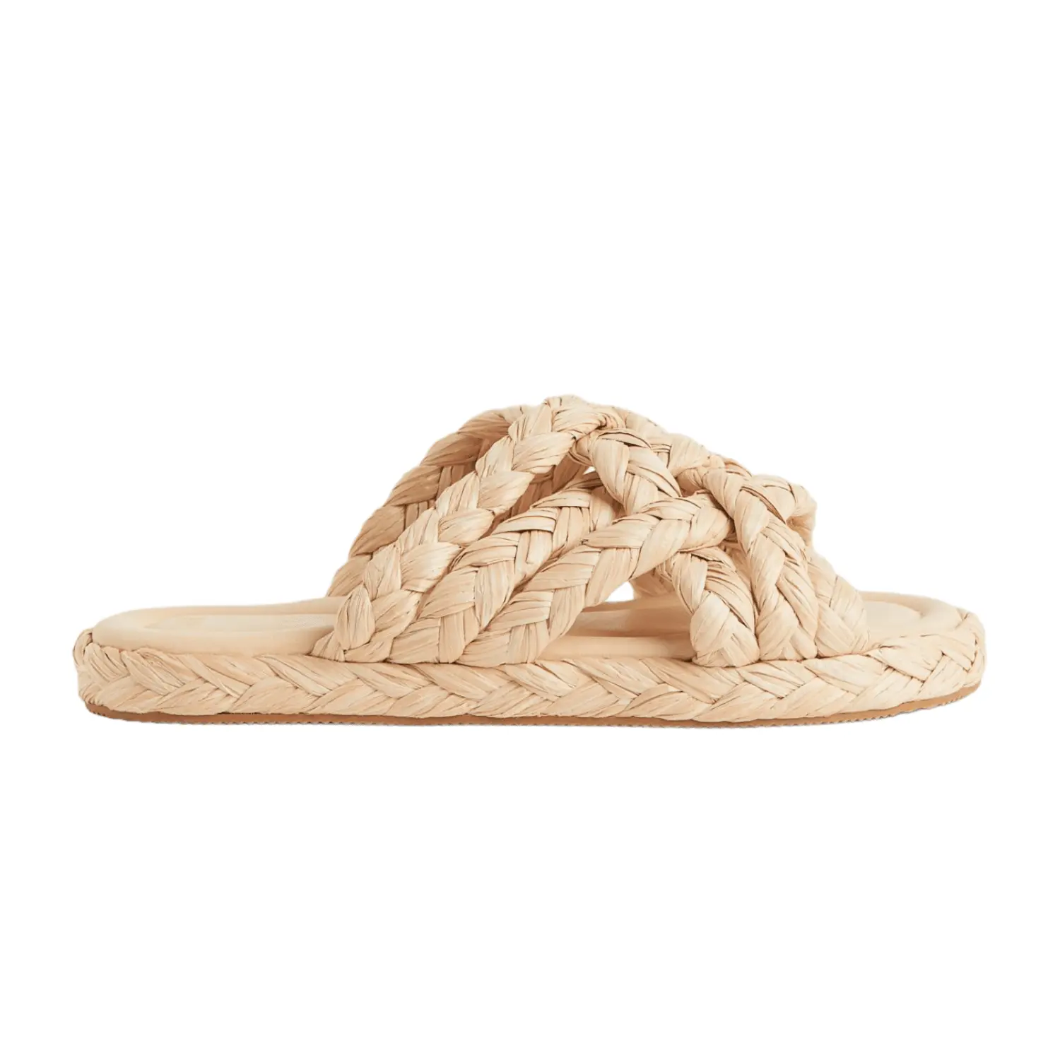 

Шлепанцы H&M Braided Slides, бежевый