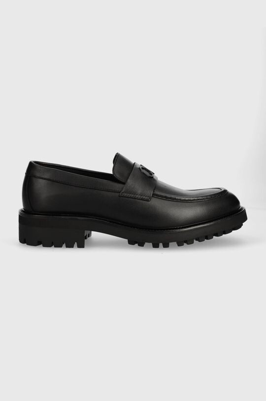 

Кожаные лоферы MOCCASIN W/ BOLD LOGO Calvin Klein, черный