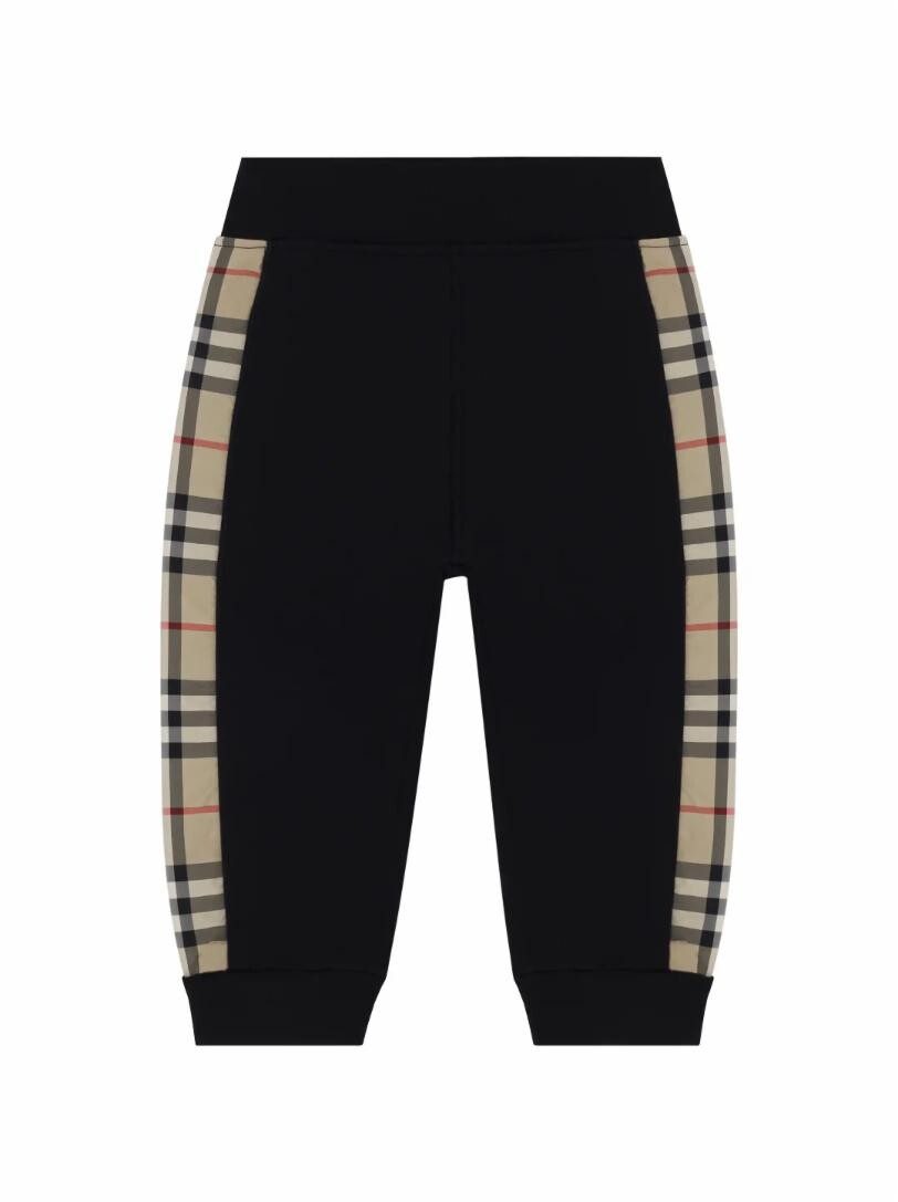 

Хлопковые джоггеры с лампасами Burberry