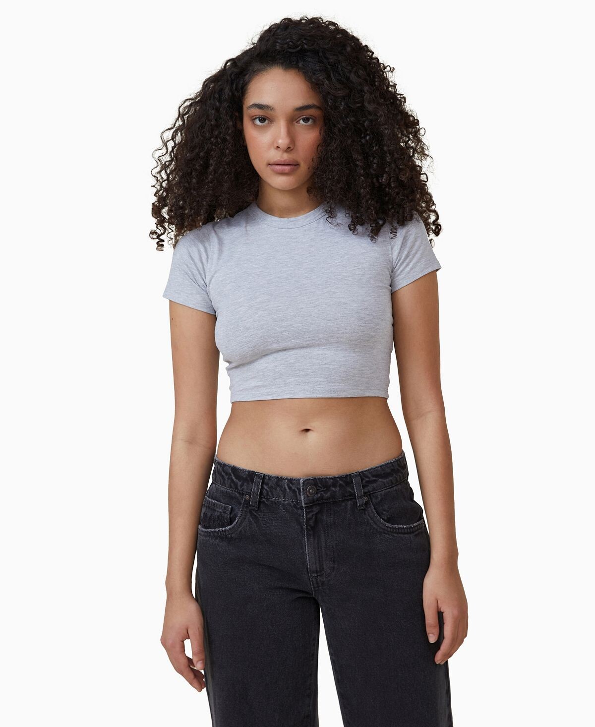 

Женская футболка micro crop COTTON ON, мульти